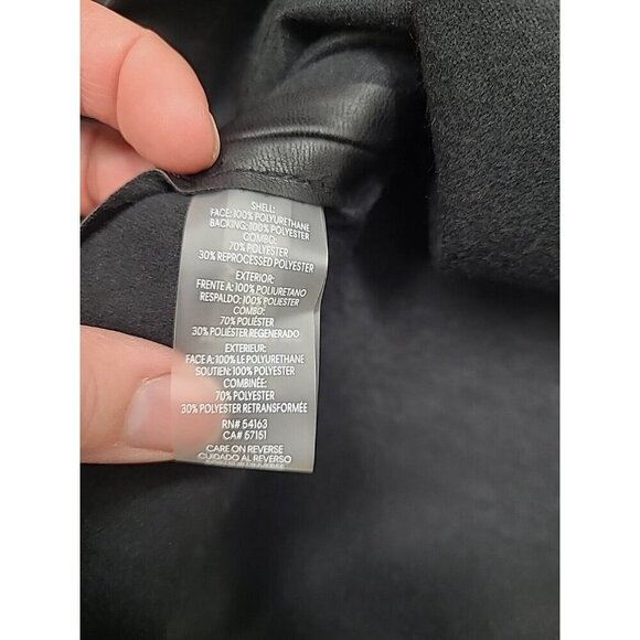 Calvin Klein Pencil Dress Women's Size 14 New with Tags Black Faux Leather - Picture 7 of 9